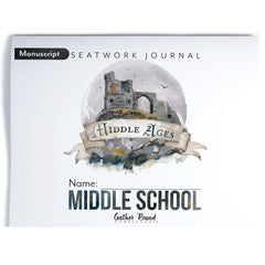 Middle Ages homeschool unit study digital student seatwork book in manuscript for middle school