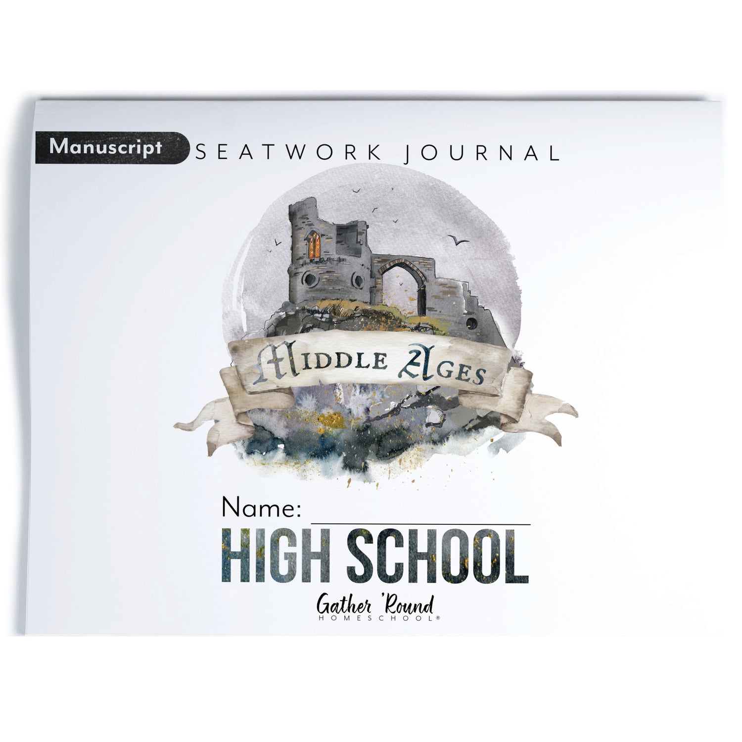 Middle Ages homeschool unit study digital student seatwork book in manuscript for high school