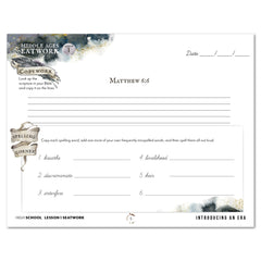 Middle Ages homeschool unit study digital student seatwork book in cursive for high school lesson one