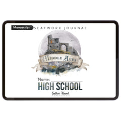 Middle Ages homeschool unit study digital student seatwork book in manuscript for high school