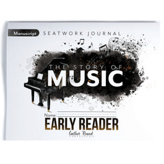 Music homeschool unit study print student seatwork journal in manuscript for Early Reader