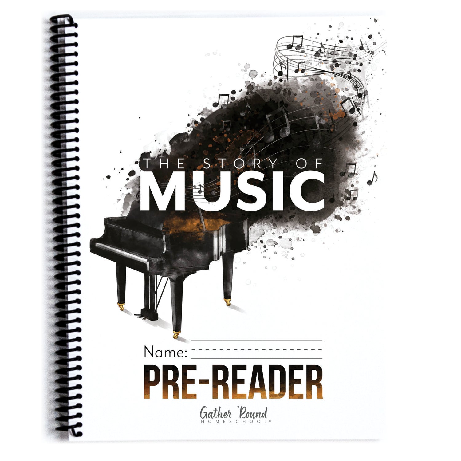 Music homeschool unit study print student workbook for Pre-Reader