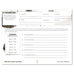 Music homeschool unit study print student seatwork journal in manuscript for middle school lesson one