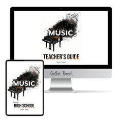 Music homeschool unit study digital student workbook for High school with Teacher's Guide bundle 