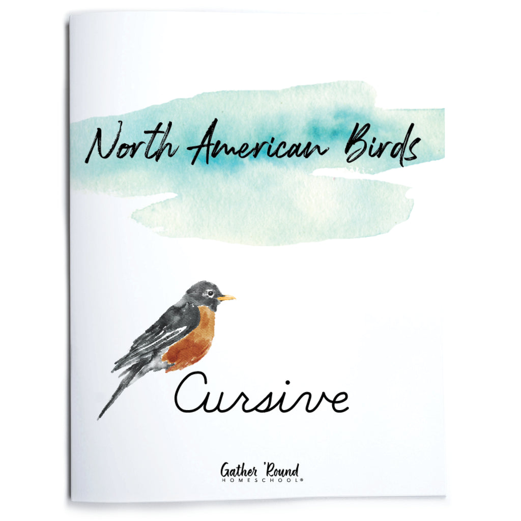 North American Birds Part 1 Cursive Writing Book