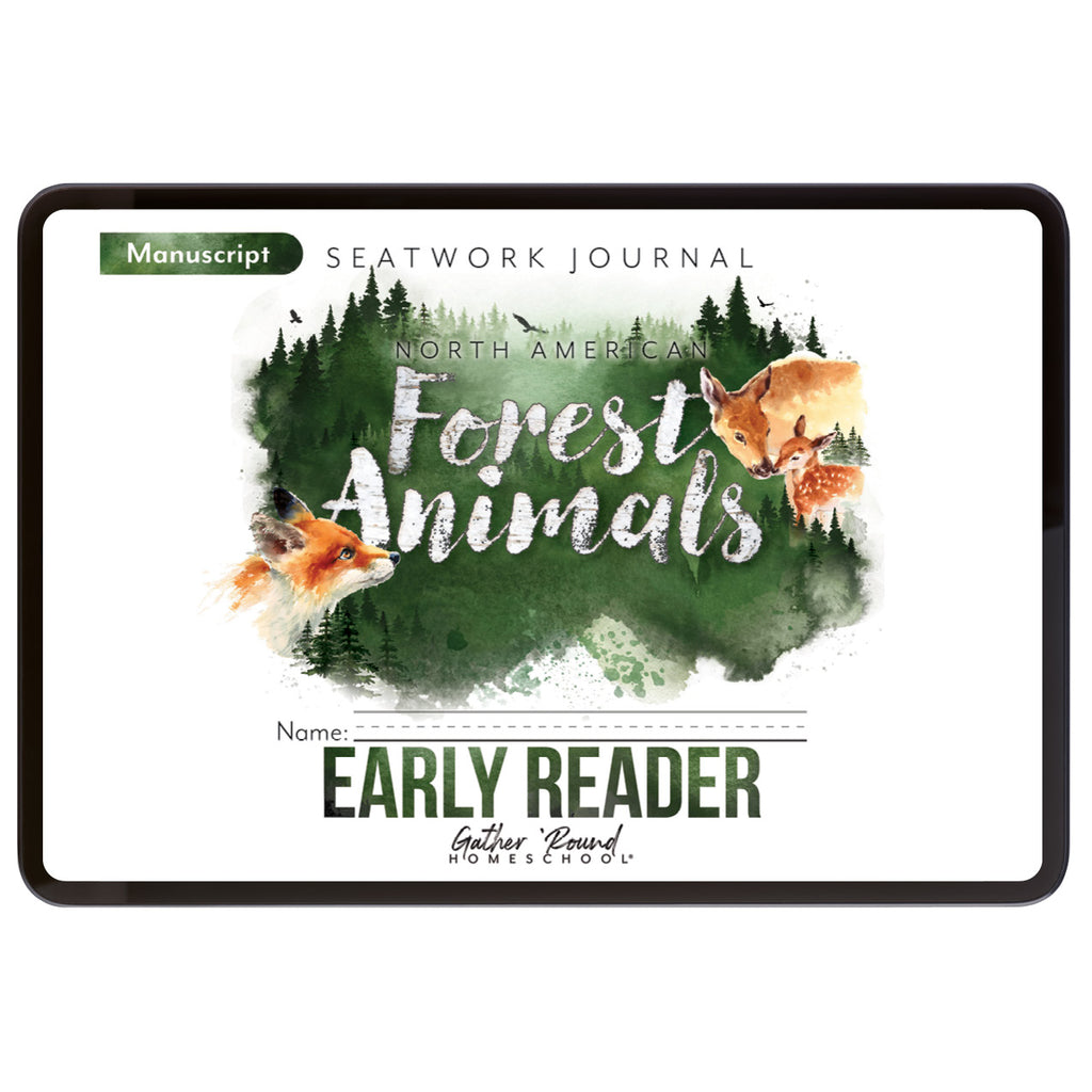 North American Forest Animals Digital Seatwork Books