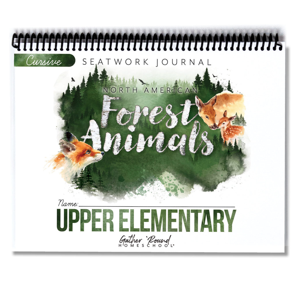 North American Forest Animals Printed Seatwork Books