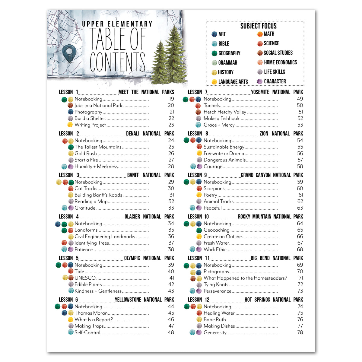 National Parks Unit (Printed Books) – Gather 'Round Homeschool USA