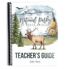 National Parks of North America homeschool unit study printed teacher guide