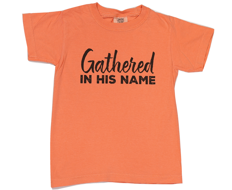 Youth Gathered In His Name T-Shirt (Melon)