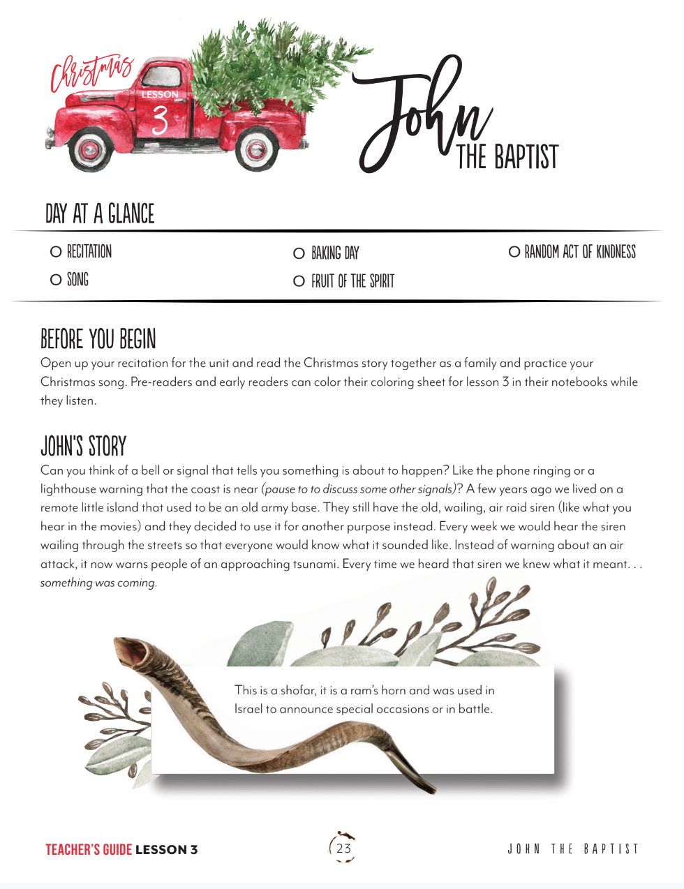 First Christmas Unit (Printed Books)