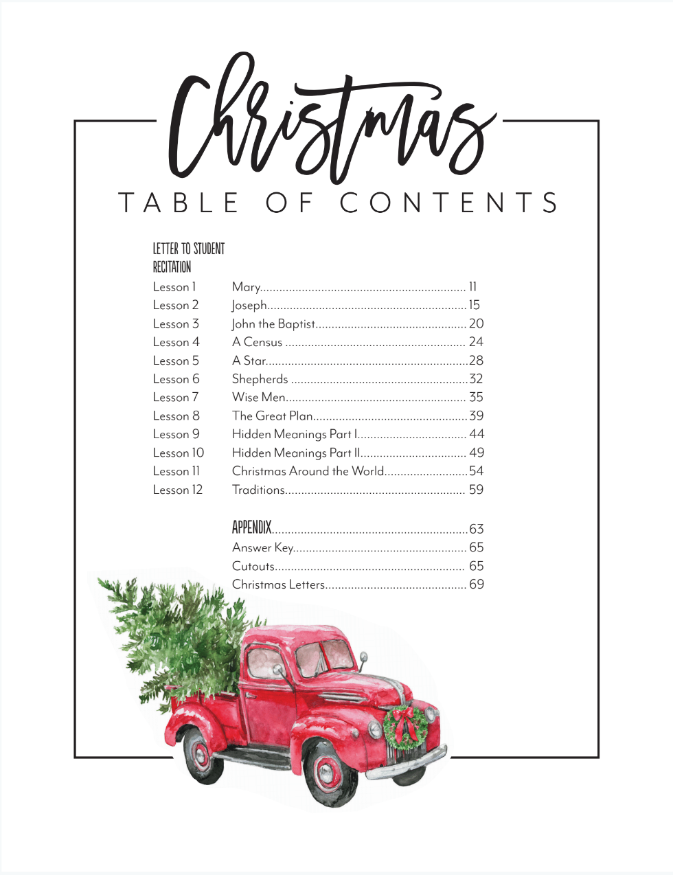 First Christmas Unit (Printed Books)