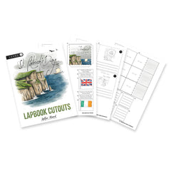 St. Patrick's Day homeschool unit study, printed lapbook with Teacher's Guide lapbook cutouts level two cutouts