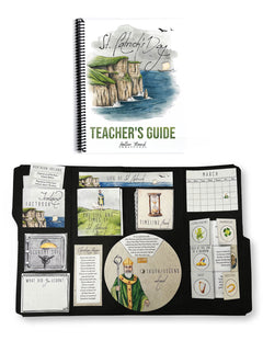 St. Patrick's Day homeschool unit study, printed lapbook with Teacher's Guide
