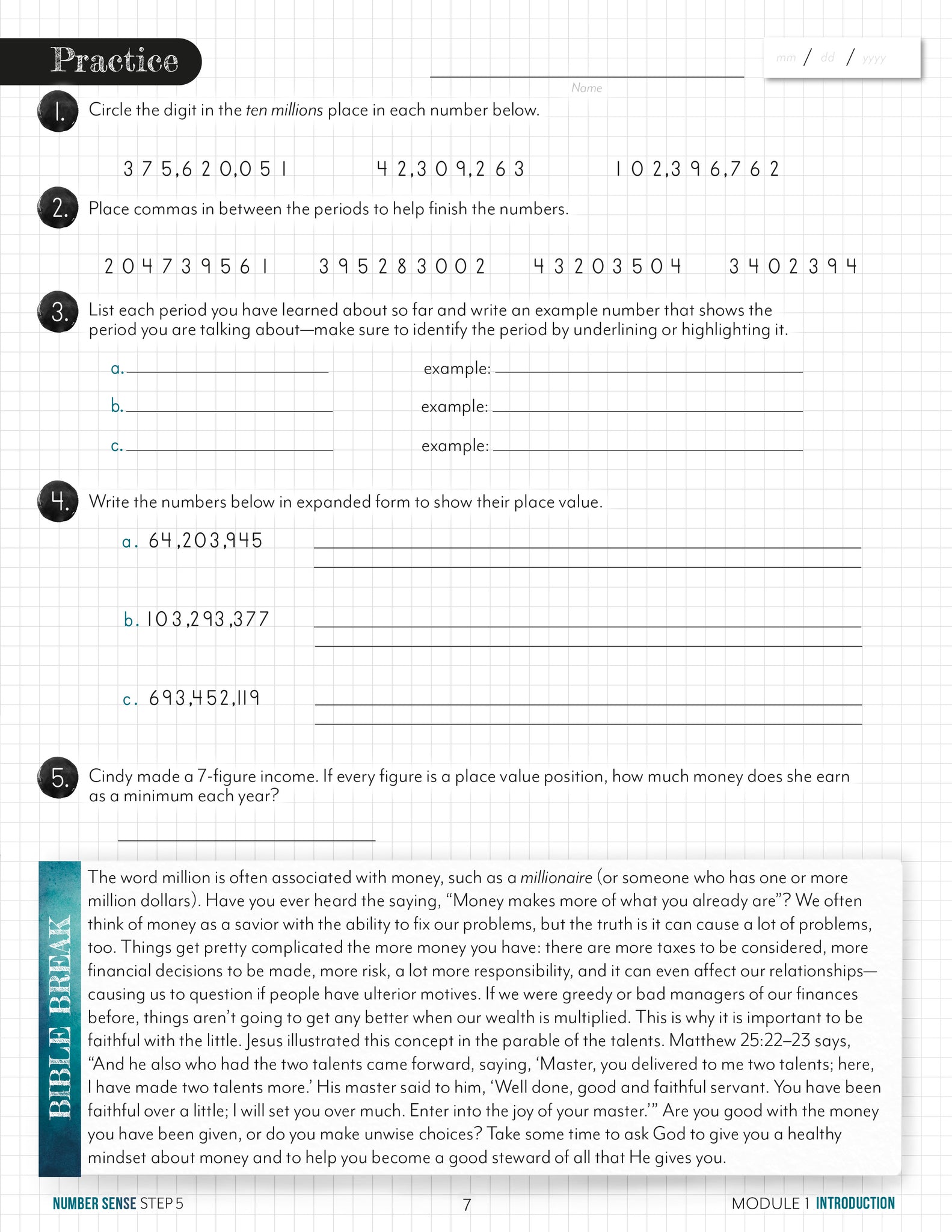Modular Math: Number Sense – Gather 'Round Homeschool USA