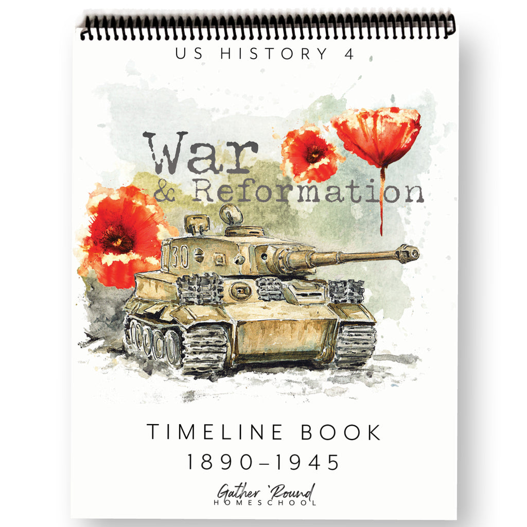 US History 4 Printed Timeline Book