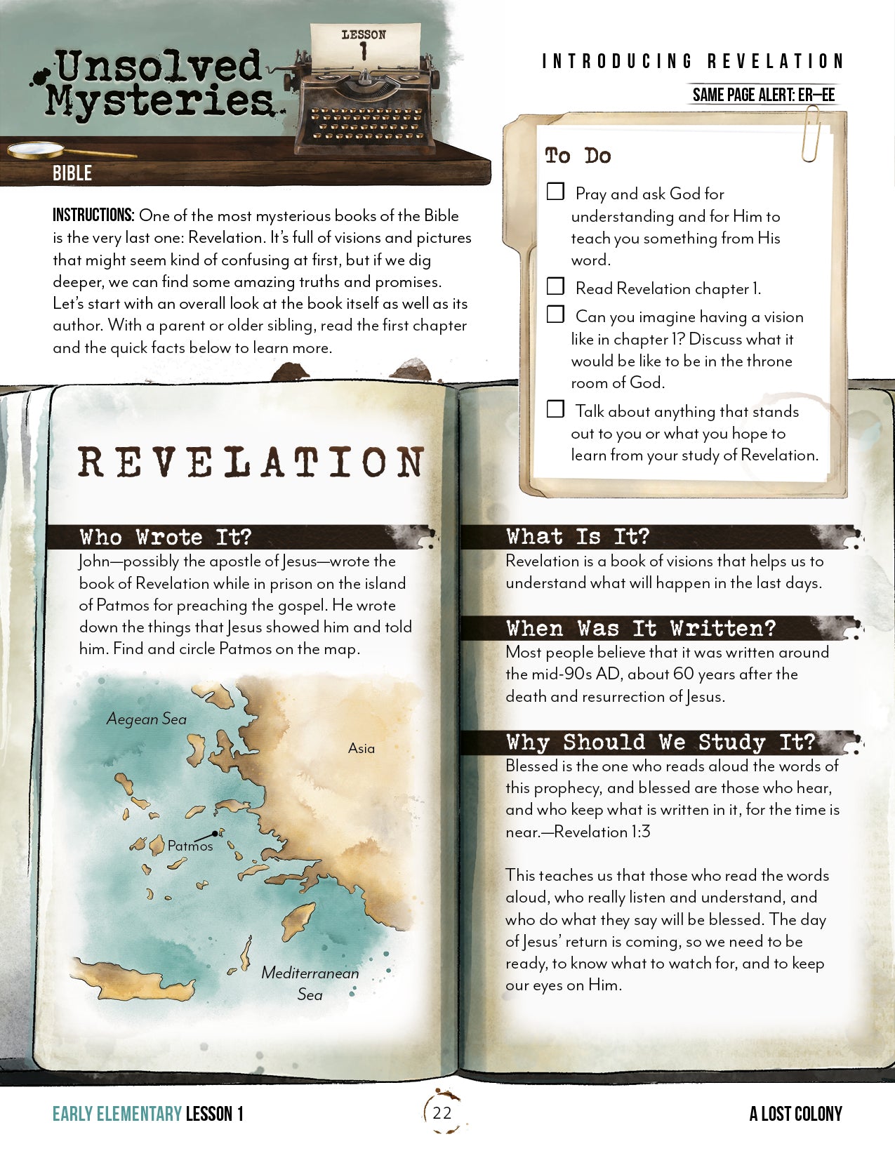 Unsolved Mysteries Unit (Printed Unit)