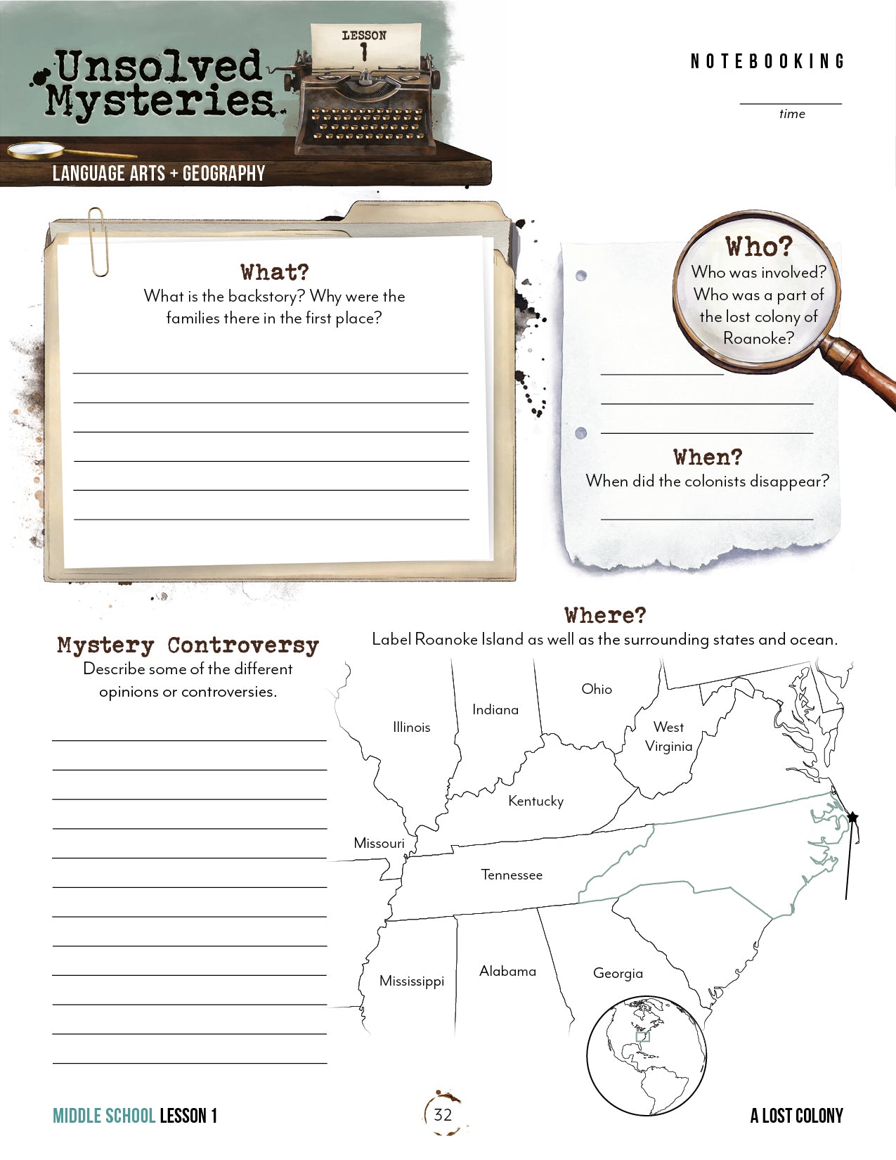 Unsolved Mysteries Unit (Printed Unit)