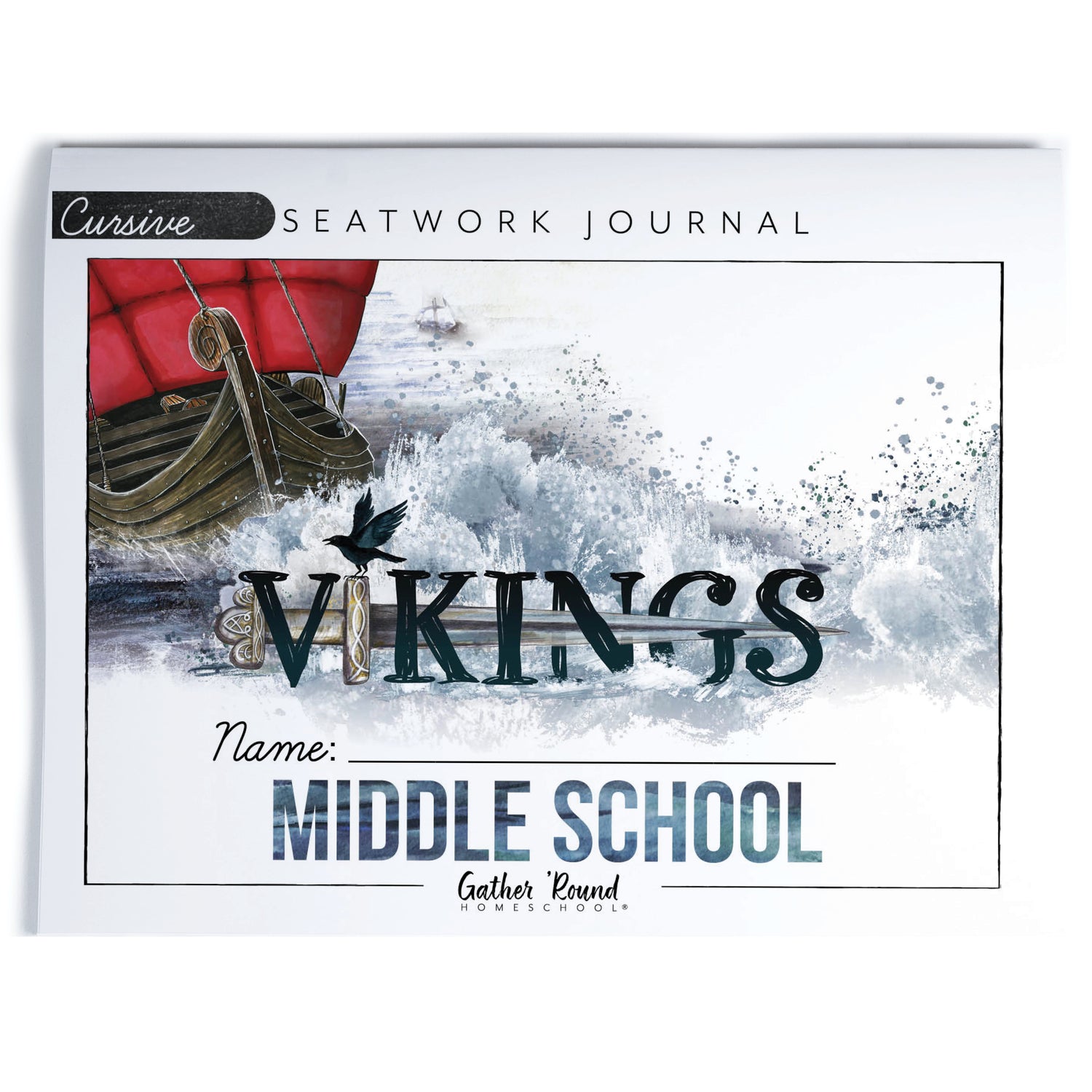 Vikings Homeschool Unit Study Printed Seatwork Journal Cursive Middle School