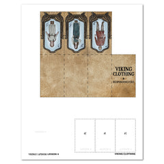 Vikings Homeschool Unit Study Digital Lapbook Lesson 4 Cutouts Viking Clothing
