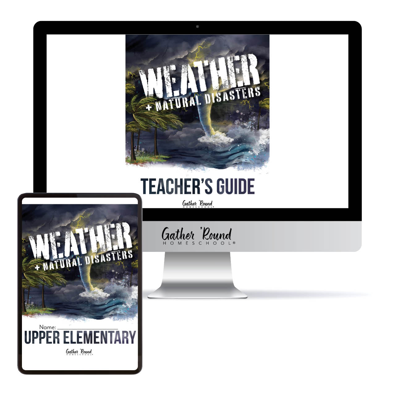 Weather + Natural Disasters Homeschool Unit Study Digital Bundle Teacher's Guide and Upper Elementary Student Book