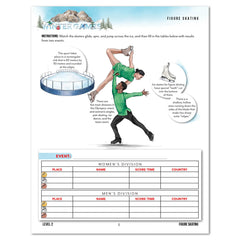Winter Games Homeschool Unit Study Printed Level 2 Student Book Figure Skating