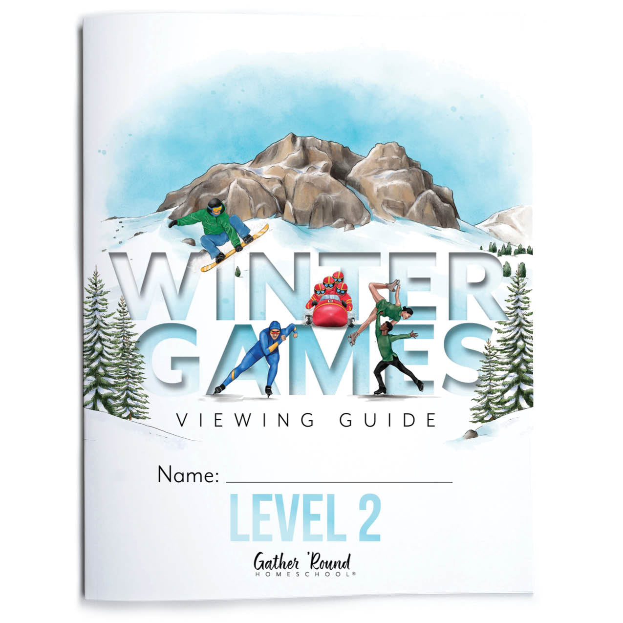 Winter Games Homeschool Unit Study Printed Level 2 Student Book 