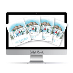 Winter Games Homeschool Unit Study Complete Family Digital Download Bundle 