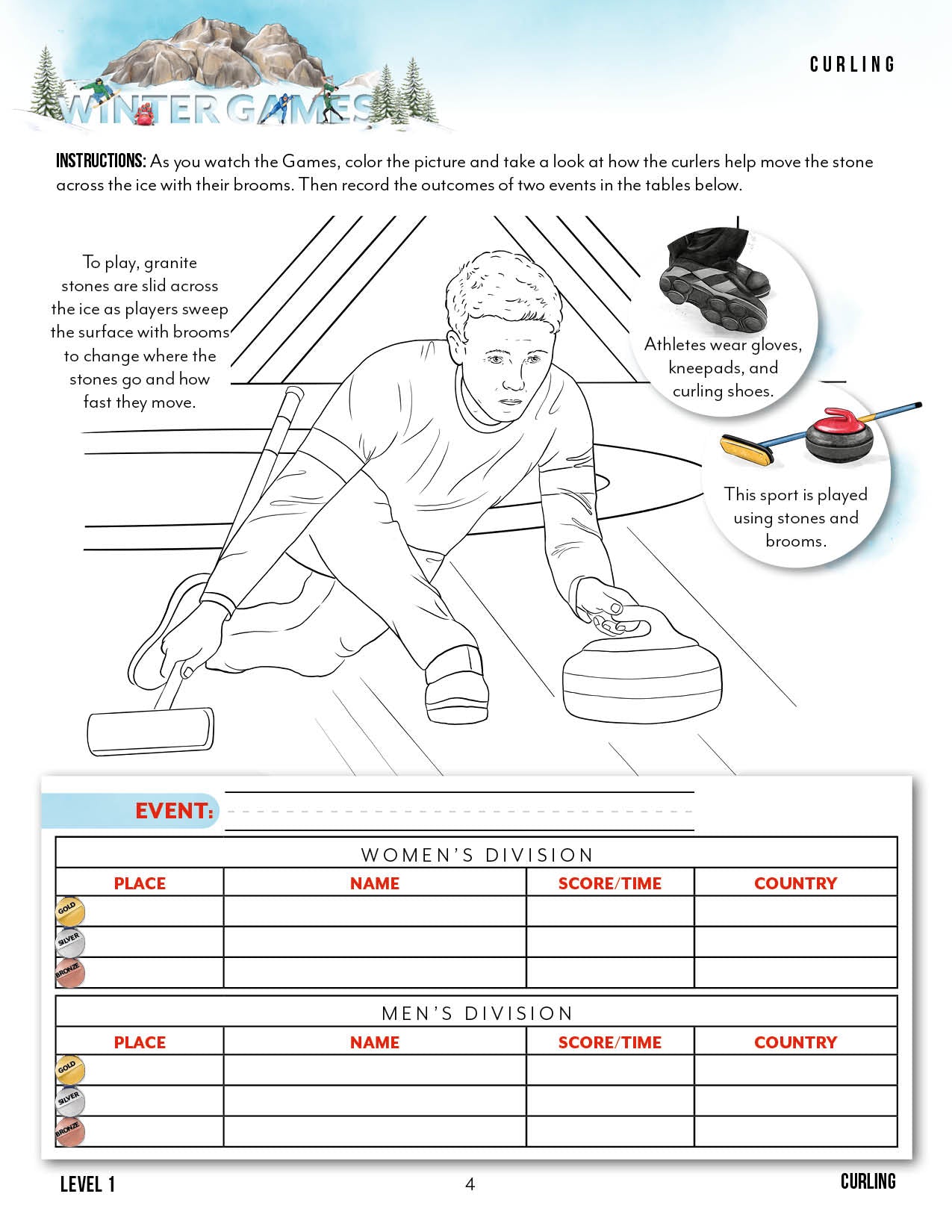 Winter Games Unit (Printed Books)