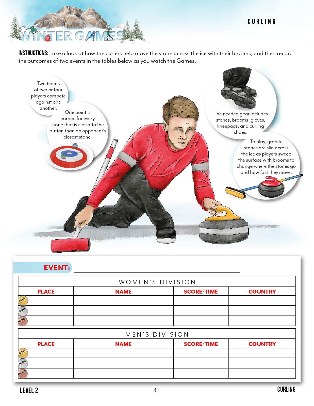 Winter Games Unit (Printed Books)