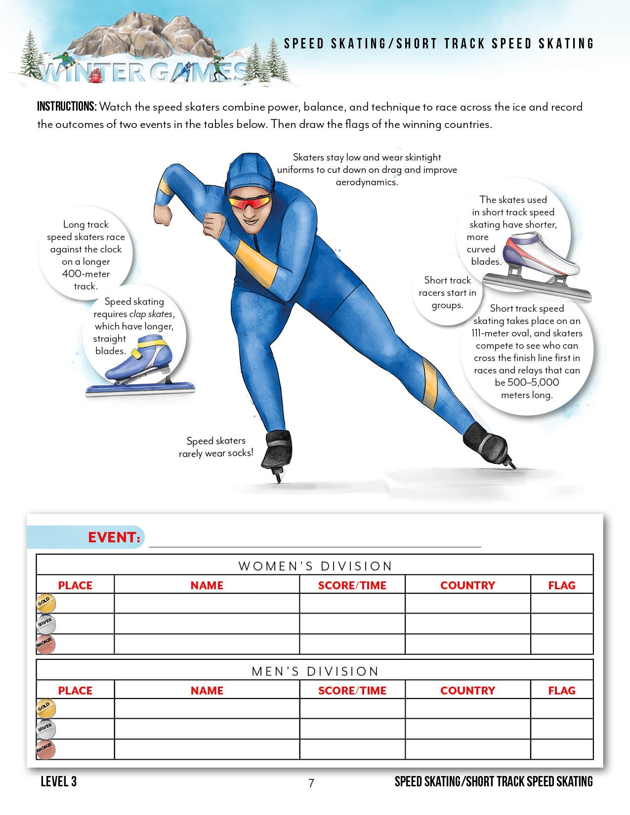 Winter Games Unit (Printed Books)