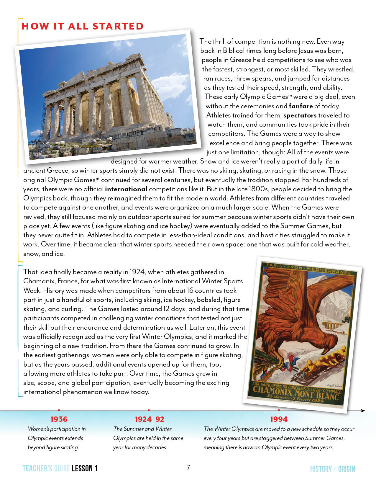 Winter Games Unit (Printed Books)