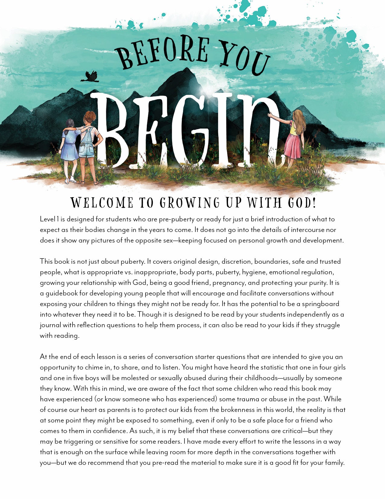 Growing Up with God Unit (Printed Books)