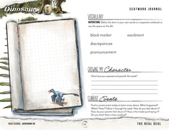 Dinosaurs Homeschool Unit Study Printed Seatwork Journal Manuscript High School Lesson 16 Vocabulary 