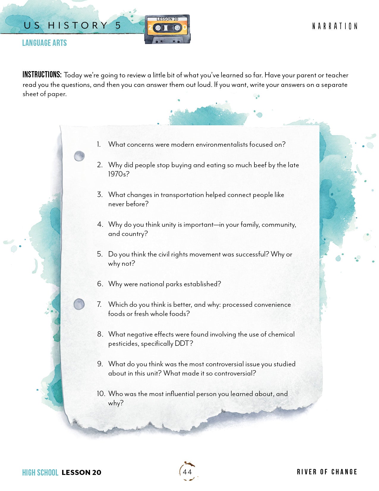 US History 5 Unit (Printed Books)