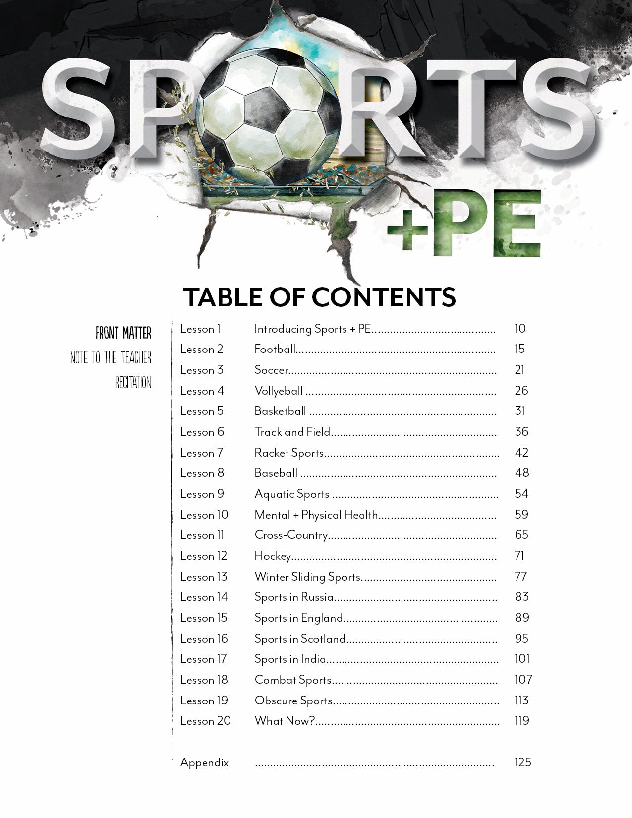 Sports and PE Unit (Printed Books)