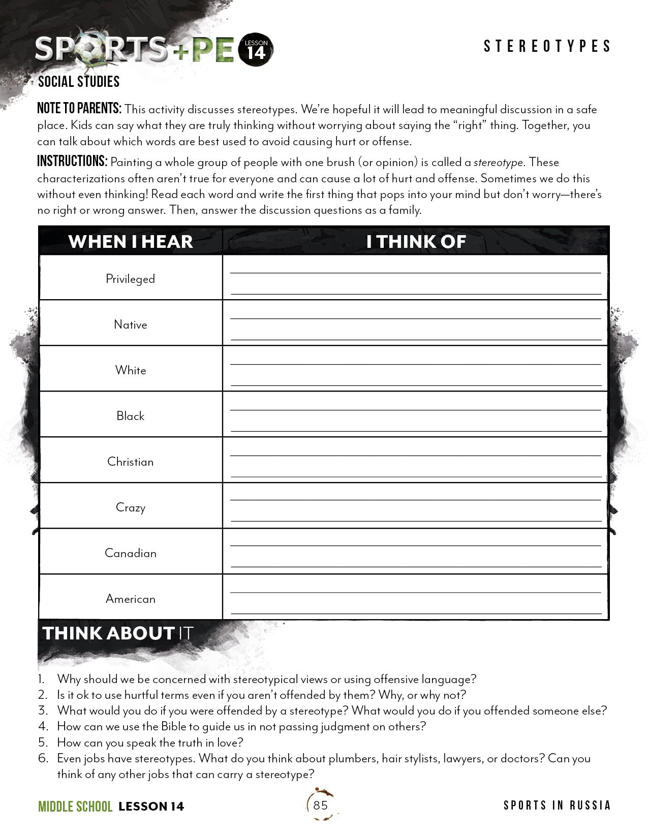 Sports and PE Unit (Printed Books)