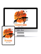 Africa homeschool unit study Digital Teacher's Guide and Pre-Reader Bundle 