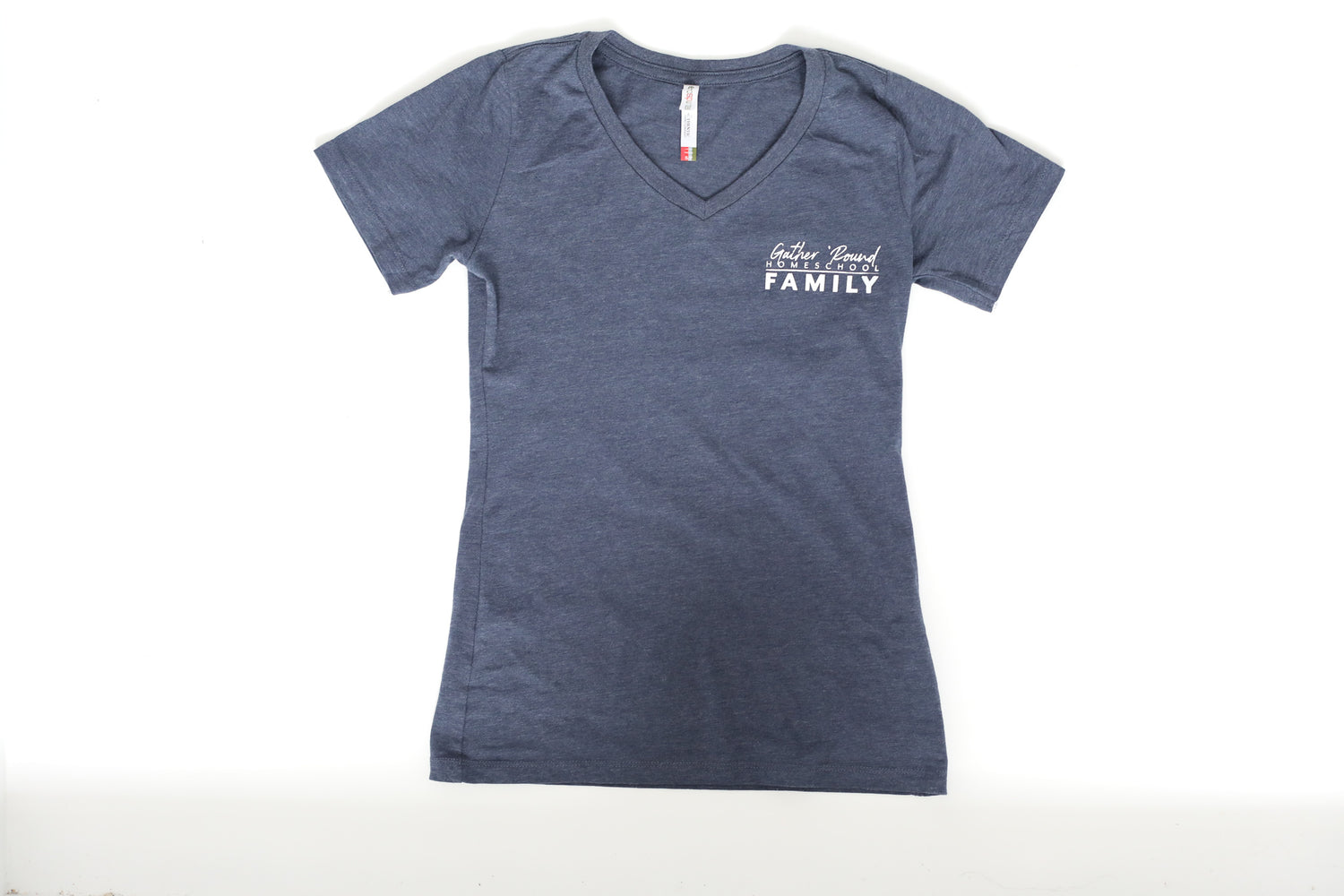 Gather 'Round Ladies V-Neck T-Shirt (NAVY)
