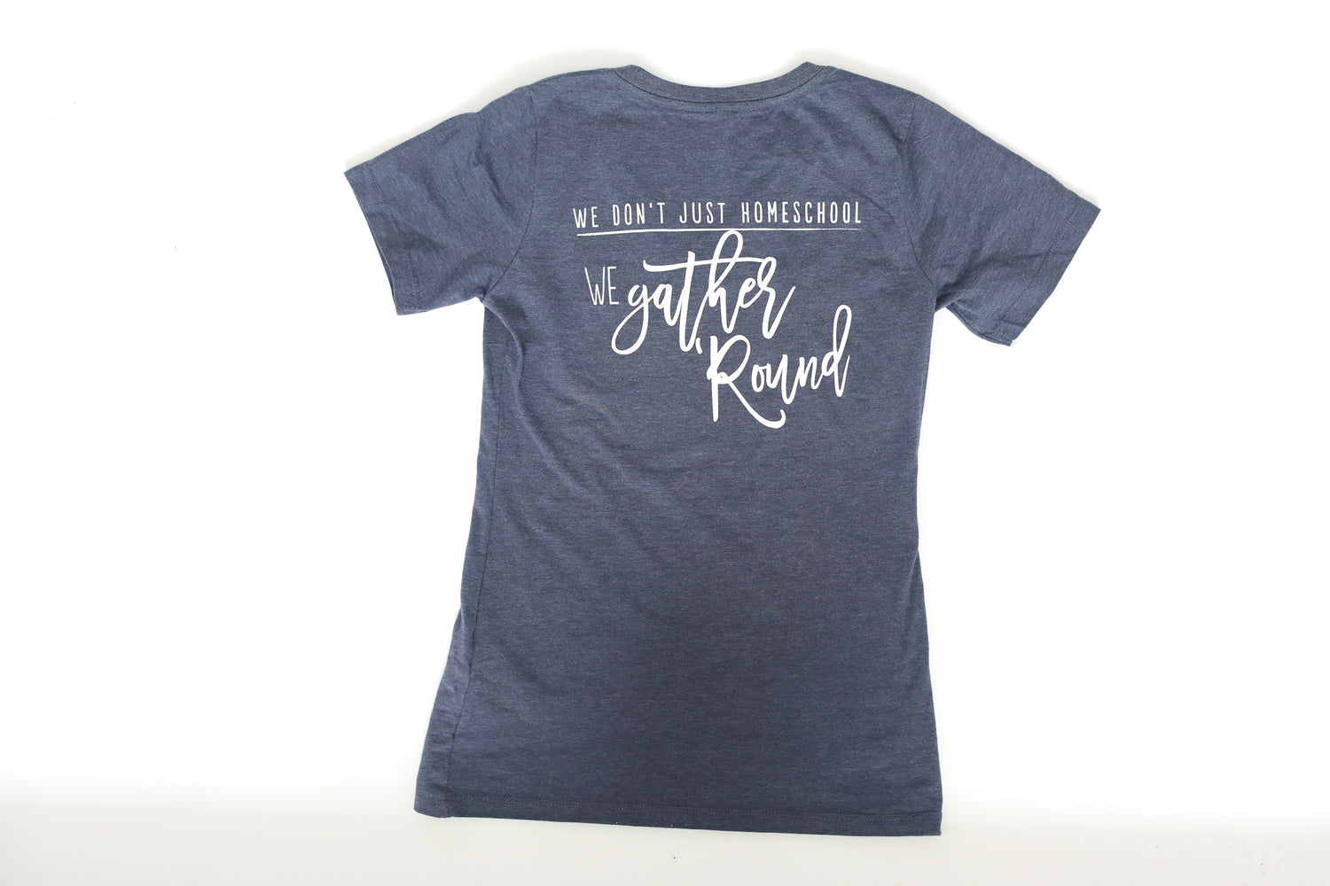 Gather 'Round Ladies V-Neck T-Shirt (NAVY)