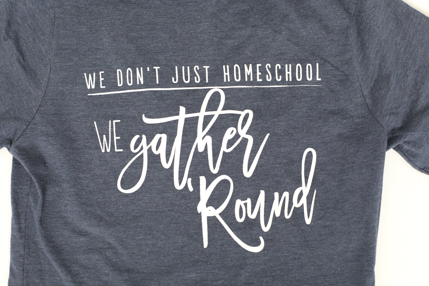 Gather 'Round Ladies V-Neck T-Shirt (NAVY)