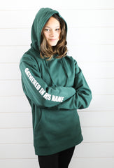 Gathered In His Name Hoodie (Alpine Green) – Gather 'Round
