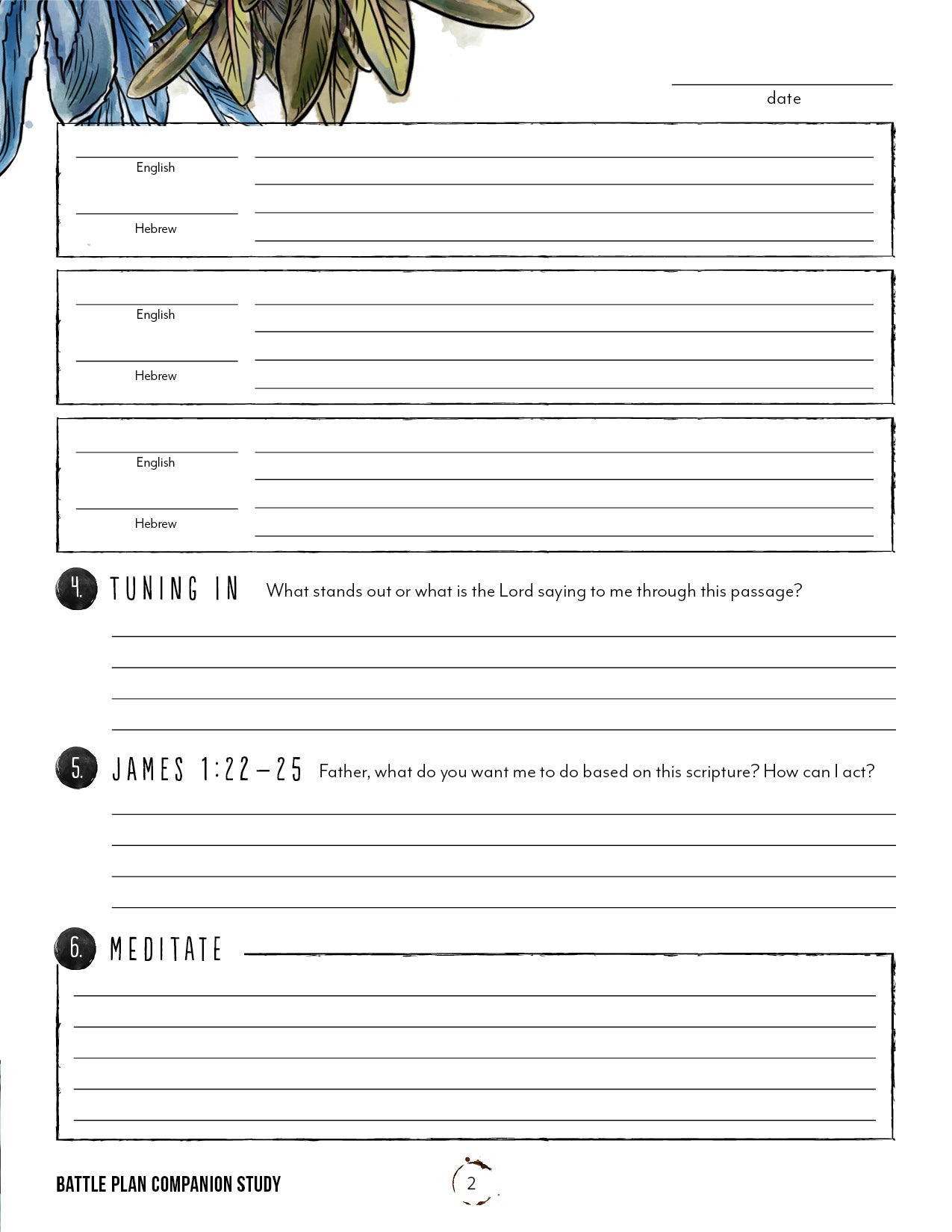 Battle Plan Printed Companion Study