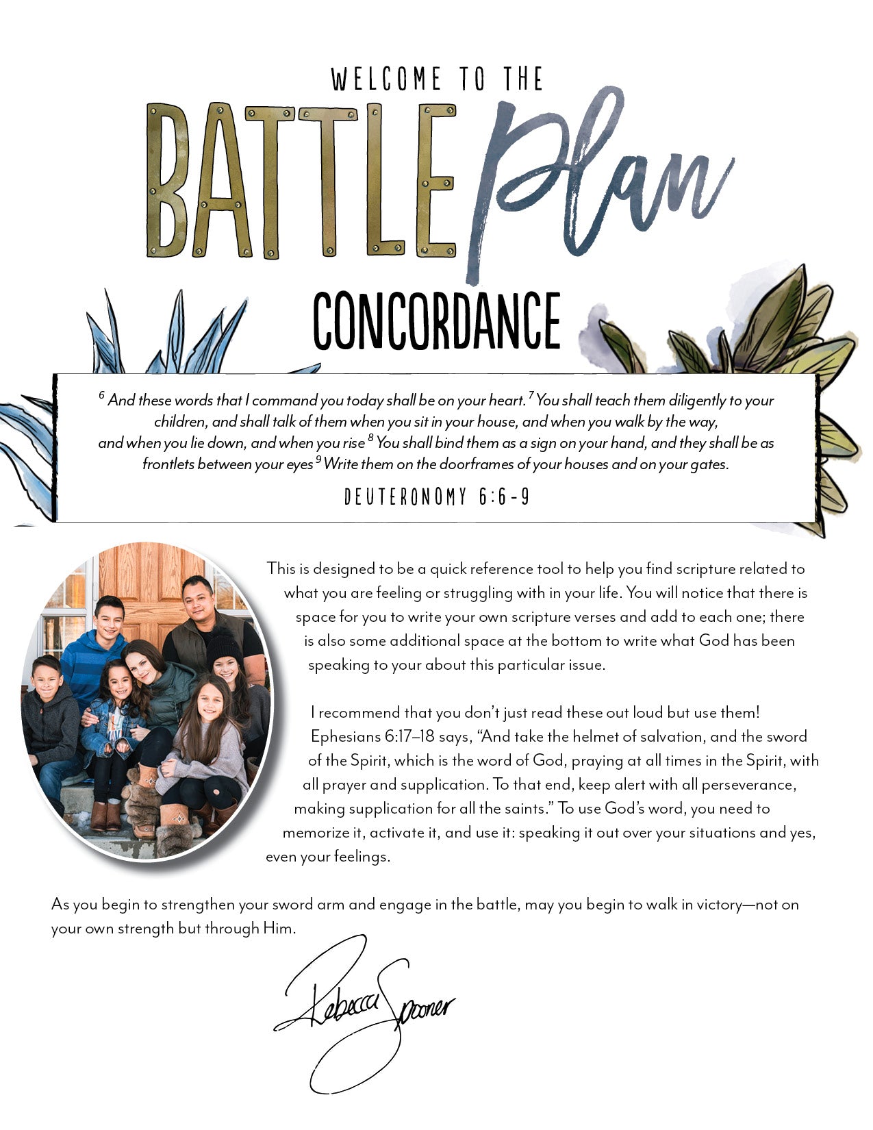 Battle Plan Printed Concordance