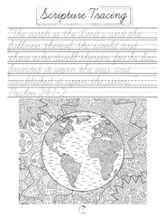 100 SCENIC STATES Words Print Handwriting Book – Page A Day Math