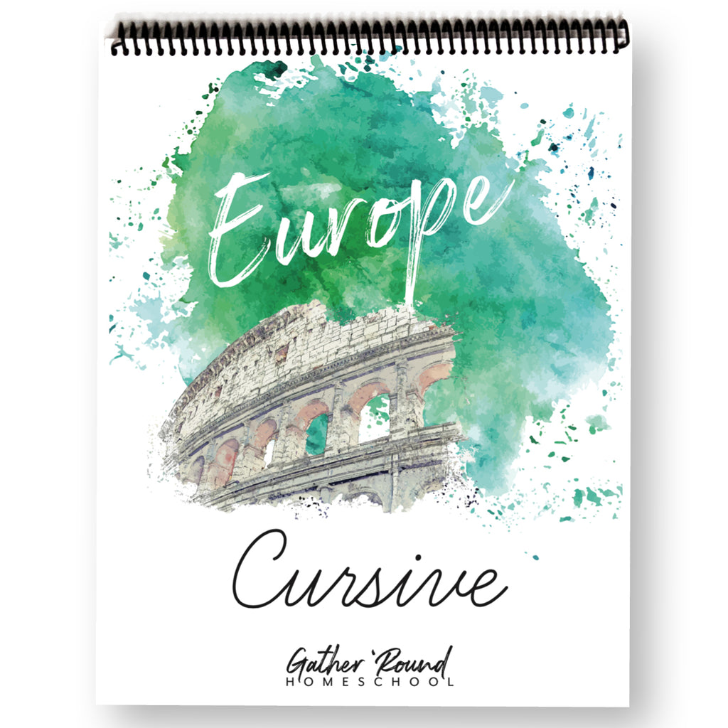 Europe Cursive Writing Printed Book