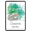 Europe Cursive Writing Digital Book