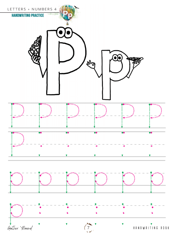 Letters + Numbers 4: Handwriting Book (Print)