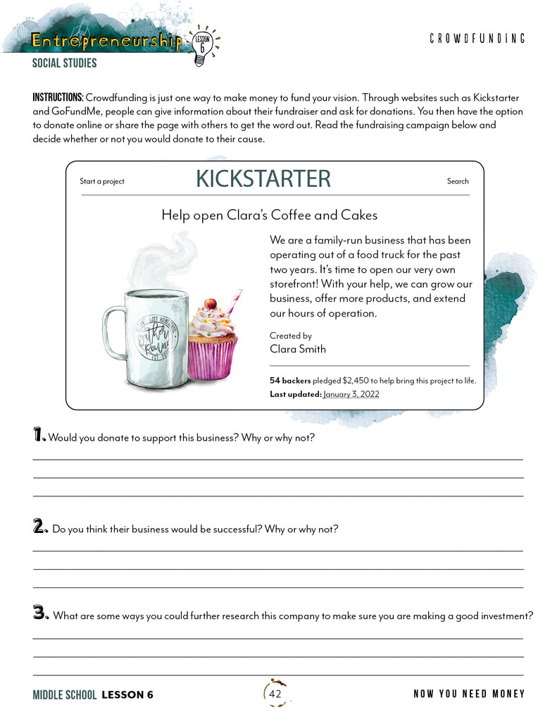 Entrepreneurship Printed Books – Gather ‘Round Homeschool USA