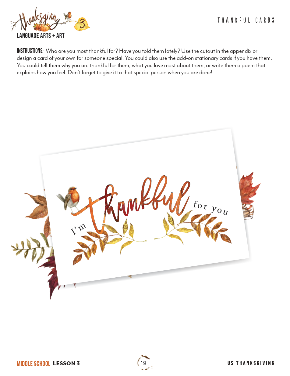 Thanksgiving Unit (Printed Books)